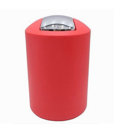 Pattumiera Cestino Secchio Rifiuti Gettacarte Accessorio Da Bagno Rosso 69946