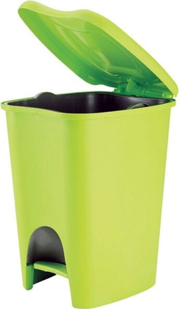 Pattumiera-In-Plastica-Con-Apertura-A-Pedale-Lt.16-Secchio-Immondizia-Rifiuti