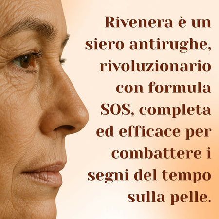 Rivenera Siero Viso Antirughe – Anti-Invecchiamento con Collagene Idrolizzato – Idratante e Nutriente per Pelle Matura e Disidratata – 50ml – AlohaLabs