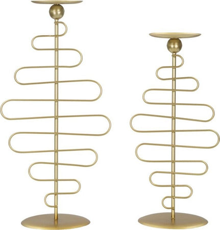 P/Cand Alid Coppia Cm 25X16X51 - 20X16X43 Casa e cucina/Decorazioni per interni/Candele e portacandele/Portacandele/Portacandele a colonna Led Mall Home - Napoli, Commerciovirtuoso.it