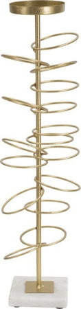 P/Cand Rings Cm 14X13X50,5 Casa e cucina/Decorazioni per interni/Candele e portacandele/Portacandele/Portacandele a colonna Led Mall Home - Napoli, Commerciovirtuoso.it