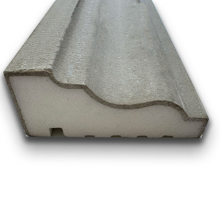 €13,99ml *** STOCK ***. Pacco da 20ml di cornice decorativa in XPS Resinata per esterno 13,5x6x200cm PD079 - Eternal Parquet