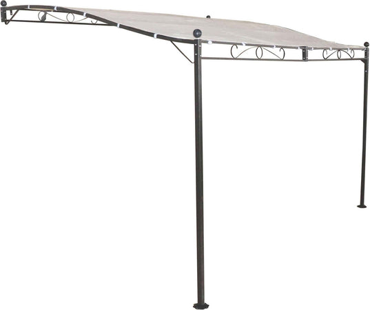 PEGASUS---pergola-da-giardino-addossata-3,5x2,5-in-metallo-Antracite-Milani-Home