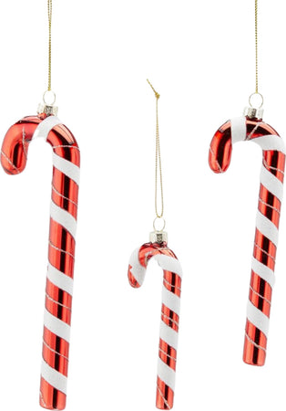 Pendagli per albero di Natale a forma di bastoncini di zucchero, confezione 3 pezzi Casa e cucina/Decorazioni per interni/Addobbi e decorazioni per ricorrenze/Decorazioni natalizie/Addobbi e decorazioni/Ciondoli e pendenti MagiediNatale.it - Altamura, Commerciovirtuoso.it