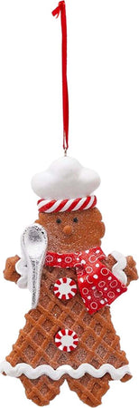 Pendaglio per albero di natale Biscotti di Marzapane da Ø 11 cm rosso e bianco Casa e cucina/Decorazioni per interni/Addobbi e decorazioni per ricorrenze/Decorazioni natalizie/Addobbi e decorazioni/Palle e palline MagiediNatale.it - Altamura, Commerciovirtuoso.it