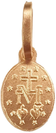 Pendente Medaglia Madonna Miracolosa in oro giallo 750/1000 Unisex Gioiello Religioso