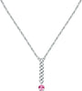 Pendente-MORELLATO-donna-Poetica-acciaio-/-cristallo-rosa