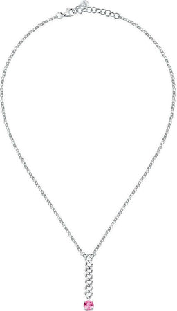 Pendente-MORELLATO-donna-Poetica-acciaio-/-cristallo-rosa