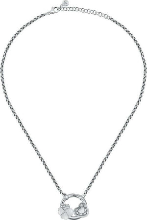 Pendente-MORELLATO-Drops-acciaio-Cuore-/-Quadrifoglio