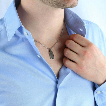 Pendente-MORELLATO-uomo-Cross-acciaio