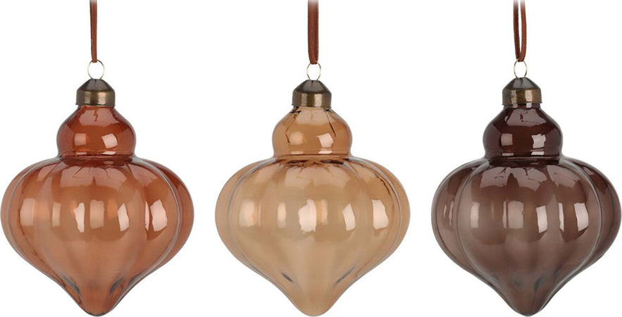 Pendente per albero di Natale, in vetro, colore rame, decorazione natalizia da 10 x 12 cm Casa e cucina/Decorazioni per interni/Addobbi e decorazioni per ricorrenze/Decorazioni natalizie/Addobbi e decorazioni/Ciondoli e pendenti MagiediNatale.it - Altamura, Commerciovirtuoso.it