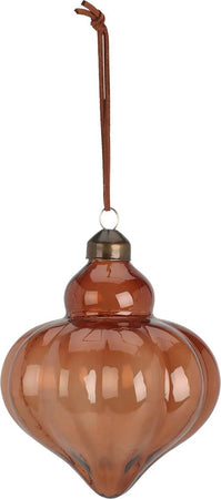 Pendente per albero di Natale, in vetro, colore rame, decorazione natalizia da 10 x 12 cm Casa e cucina/Decorazioni per interni/Addobbi e decorazioni per ricorrenze/Decorazioni natalizie/Addobbi e decorazioni/Ciondoli e pendenti MagiediNatale.it - Altamura, Commerciovirtuoso.it