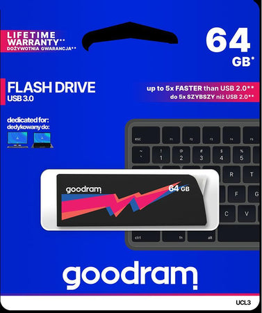 Pendrive-GoodRAM-64GB-UCL2-BLACK-USB-3.0---retail-blister