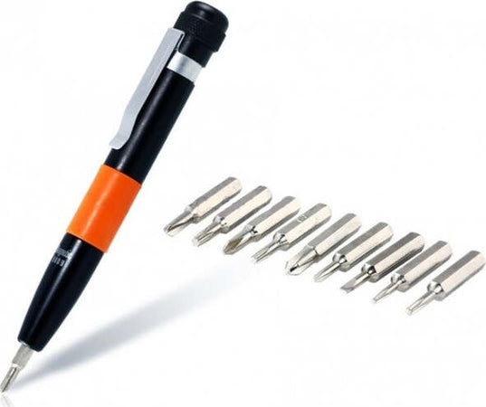 Penna-Precisione-10in1-Multifunzione-9-Punte-Magnetica-Tascabile-Cacciaviti-Torx
