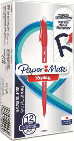 Penna-replay-rossa-anniversario-cf.12-Paper-Mate