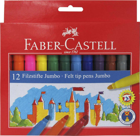 Pennarelli jumbo il castello Faber Castell 554312 Cancelleria e prodotti per ufficio/Penne matite scrittura e correzione/Marcatori ed evidenziatori/Pennarelli per disegno Scontolo.net - Potenza, Commerciovirtuoso.it