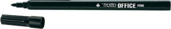 Pennarelli Office - punta feltro - punta fine - tratto 0 7 mm - nero - Tratto - conf. 12 pezzi Cancelleria e prodotti per ufficio/Penne matite scrittura e correzione/Penne e ricariche/Penne a punta porosa Eurocartuccia - Pavullo, Commerciovirtuoso.it