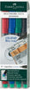 Pennarello Multimark universale con gomma - astuccio 4 colori - punta superfine 0 4 mm - Faber Castell Cancelleria e prodotti per ufficio/Penne matite scrittura e correzione/Marcatori ed evidenziatori/Pennarelli indelebili e marcatori Eurocartuccia - Pavullo, Commerciovirtuoso.it