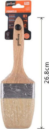 Pennello-Piatto-26.8-Cm-Con-Manico-In-Legno-Setole-Morbide-Pittura-Vernice-90208