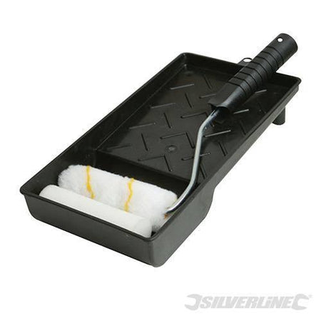 Silverline rullo pennello 100 mm + Vassoio in plastica Prezzo Silverline