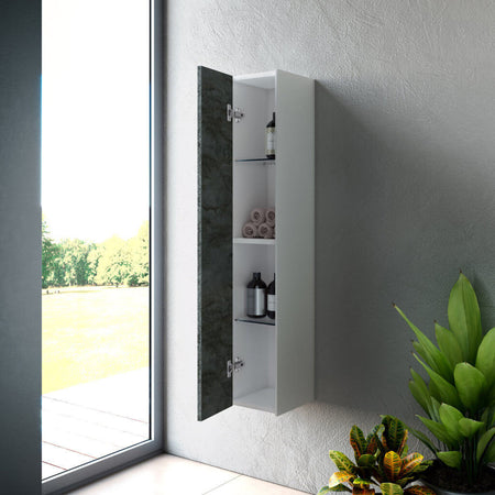 Pensile Colonna 25cm Sospesa per Bagno Casa e cucina/Bagno/Mobili da bagno/Mobiletti con lavabo Shopbagno.it - Roma, Commerciovirtuoso.it