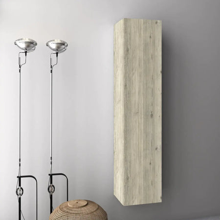 Pensile Colonna 35cm Sospesa Per Bagno Pino Artico