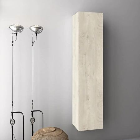 Pensile Colonna 35cm Sospesa Per Bagno Rovere Alaska