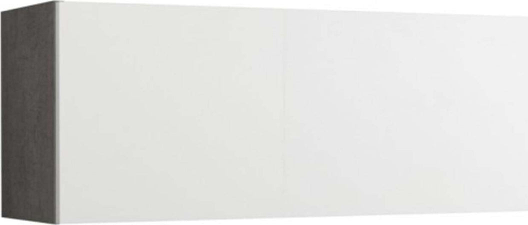 Pensile soggiorno orizzontale cemento con anta a ribalta bianco laccato 110 cm Casa e cucina/Organizzazione interni/Porta oggetti cassetti e scaffali/Mensole da muro Decor Space - Altamura, Commerciovirtuoso.it