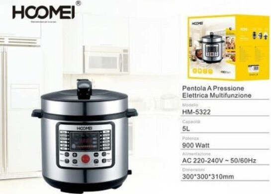 Pentola-A-Pressione-Elettrica-Multifunzione-900w-5lt-Antiaderente-12-Cotture