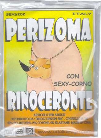 Perizoma Rinoceronte Con Sexy Corno Perizoma per Adulti Salute e cura della persona/Erotismo e contraccezione/Sex toys/Gadget per addio al nubilato e al celibato Kondorama - Martinsicuro, Commerciovirtuoso.it