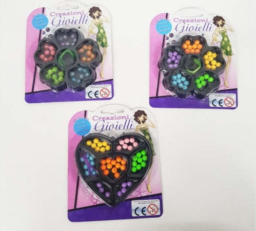 Perline-Perle-Colorate-Fiore-Filo-Accessori-Bellezza-Beauty-Creare-Gioielli