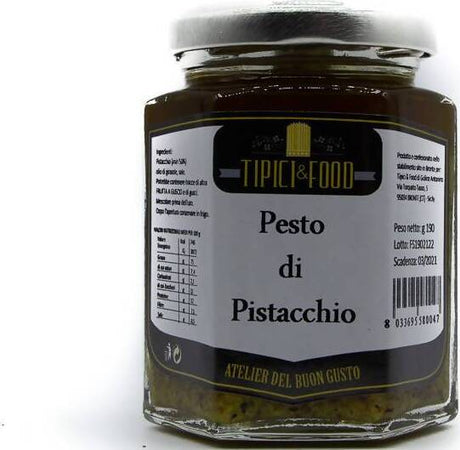 Pesto di Pistacchio - vasetto 190g Pesto di Pistacchio Tipici & Food - Bronte, Commerciovirtuoso.it