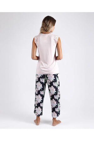 Admas Pigiama Estivo da Donna Smanicato Pantalone Lungo 55888 S25 - Passarelli Biancheria