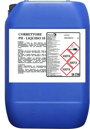 Ph Meno Liquido Piscine Correttore Abbattitore Ph Acido Acqua Piscina Liquido Kg 25 Giardino e giardinaggio/Piscine vasche idromassaggio e accessori/Prodotti chimici e tester Ph/Bilanciatori Ph Tech Service - Melito di Napoli, Commerciovirtuoso.it