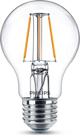 PHILIPS---LAMPADINA-LED-A-GOCCIA-CHIARA-CON-FILAMENTO-A-VISTA-40W-E27-WW-A60---NON-DIMMERABILE---LUCE-BIANCA-CALDA