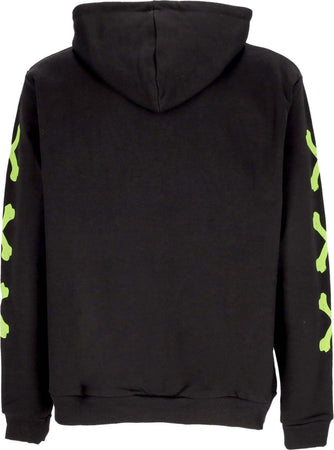 PHOBIA-Felpa-Leggera-Cappuccio-Uomo-Cross-Bones-Hoodie-Black/green-da-uomo