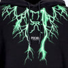 PHOBIA-Felpa-Leggera-Cappuccio-Uomo-Lightning-Balaclava-Hoodie-Black/green-da-uomo