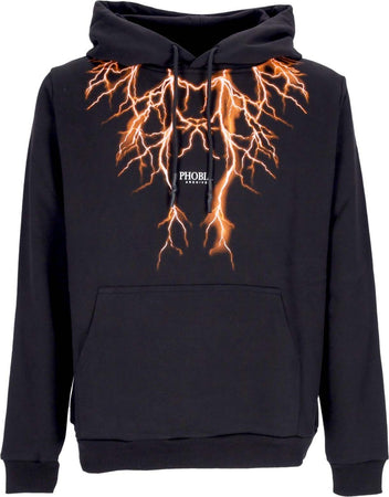 PHOBIA-Felpa-Leggera-Cappuccio-Uomo-Lightning-Balaclava-Hoodie-Black/orange-da-uomo