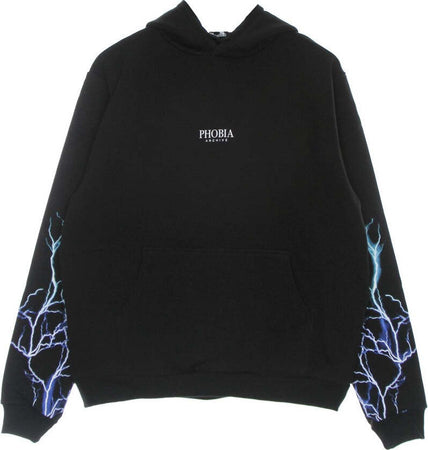 PHOBIA-Felpa-Leggera-Cappuccio-Uomo-Lightning-Hoodie-Black/blue/lightblue-da-uomo