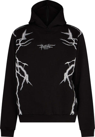 PHOBIA-Felpa-Leggera-Cappuccio-Uomo-New-Lightning-Balaclava-Hoodie-Black/grey-da-uomo