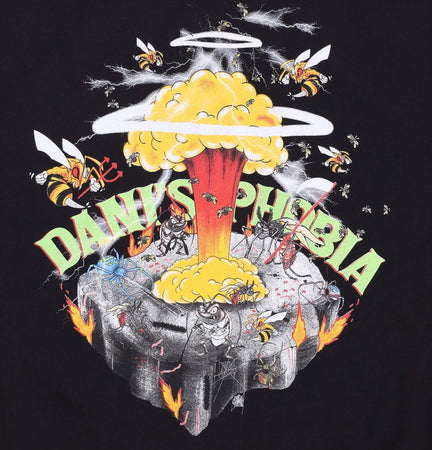 PHOBIA-Felpa-Leggera-Cappuccio-Uomo-Phobia-Print-Insects-Hoodie-X-Dani-Faiv-Black-da-uomo