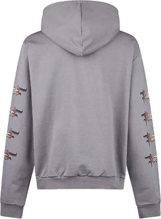 PHOBIA-Felpa-Leggera-Cappuccio-Uomo-Shark-Print-Hoodie-Grey-da-uomo