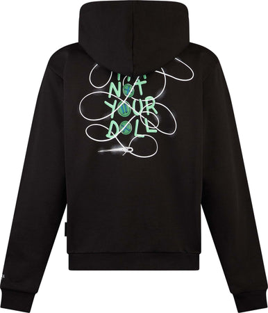 PHOBIA-Felpa-Leggera-Cappuccio-Uomo-Tdc-Hug-Print-Hoodie-X-Testa-Di-Chezzo-Black-da-uomo