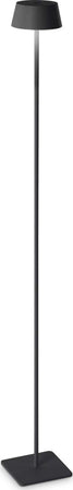 Pianrtana-Da-Terra-Contemporanea-Pure-Metallo-Nero-Led-1,5W-3000K-Ip54