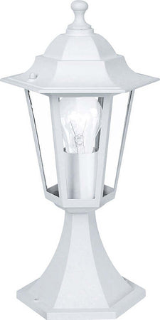 Piantana-Contemporanea-Da-Esterno-Laterna-5-1-Luce-Alluminio-Fuso-Bianco