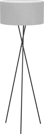 Piantana-Contemporanea-Fondachelli-1-Luce-Acciaio-Nero-Diffusore-Grigio