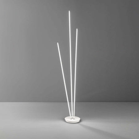 Piantana-Contemporanea-Twins-Metallo-Bianco-Led-Integrato-47W