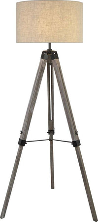 Piantana-Contemporaneo-Easel-Legno-Marrone-Tessuto-Nero-1-Luce-E27