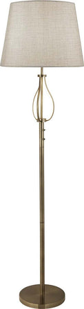 Piantana-Contemporaneo-Las-Vegas-Acciaio-Ottone-Tessuto-Bianco-1-Luce-E27