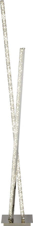 Piantana-Contemporaneo-Trifoglio-Acciaio-Cromo-Vetro-Trasparente-Led-30W-4000K